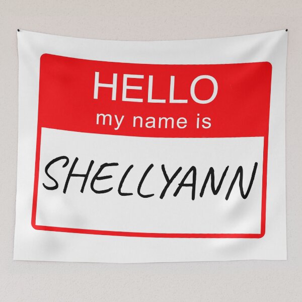 Item preview, Hello My Name is Shellyann Name Tag Custom Personalised Design  designed and sold by CreatedbyJR.