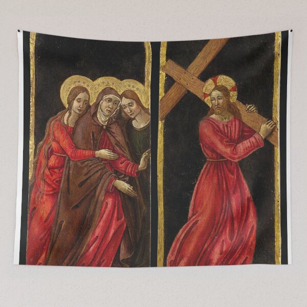 Item preview, Christ and the Cross - Domenico di zanobi Gen meister der johnson nativity pendants  designed and sold by Vintage Designs +.