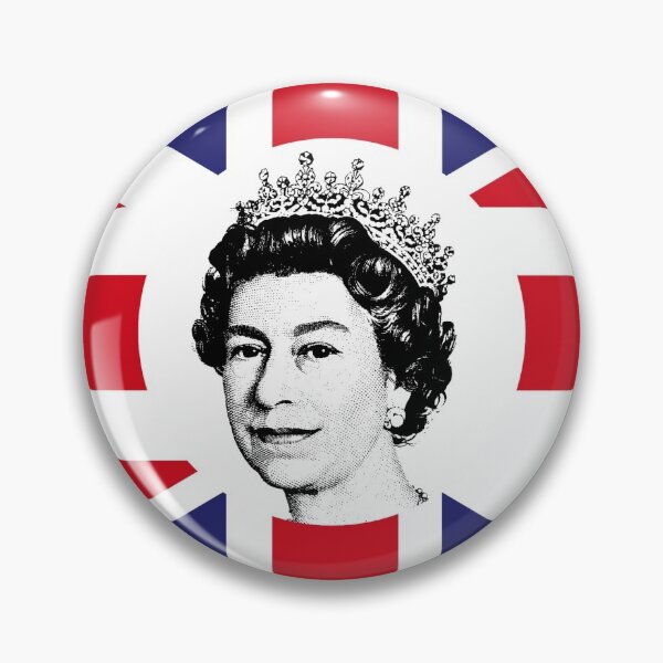 Item preview, Her Majesty The Queen on United  Kingdom Flag designed and sold by scrolla.