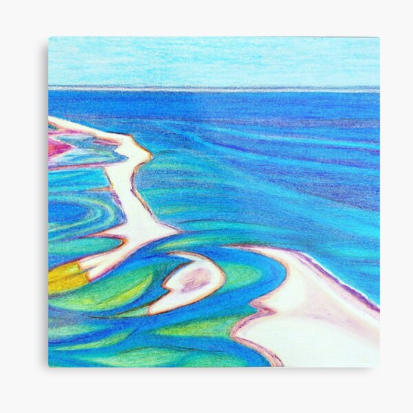 Sand bars near Faro II Metal Print