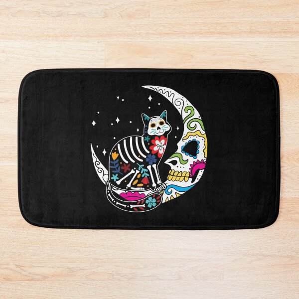 Item preview, Sugar Skull Cat And Moon Day of The Dead Cat Mom Gift designed and sold by haselshirt.