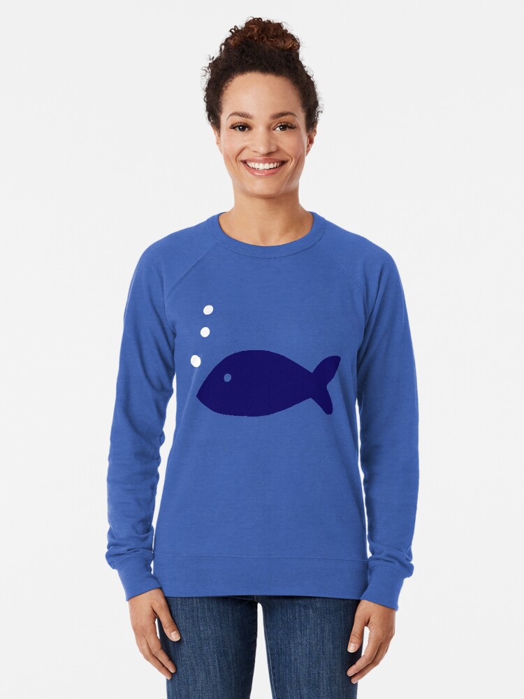 "Fish print" Lightweight Sweatshirt for Sale by HarukoYuki Redbubble