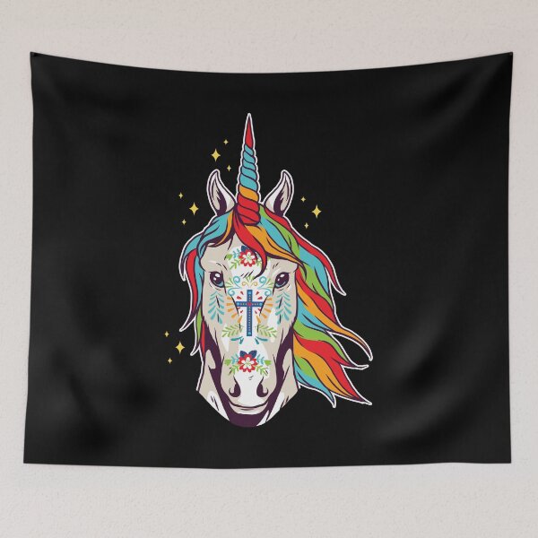 Item preview, Sugar Skull Unicorn Day of The Dead Rainbow Gift designed and sold by haselshirt.