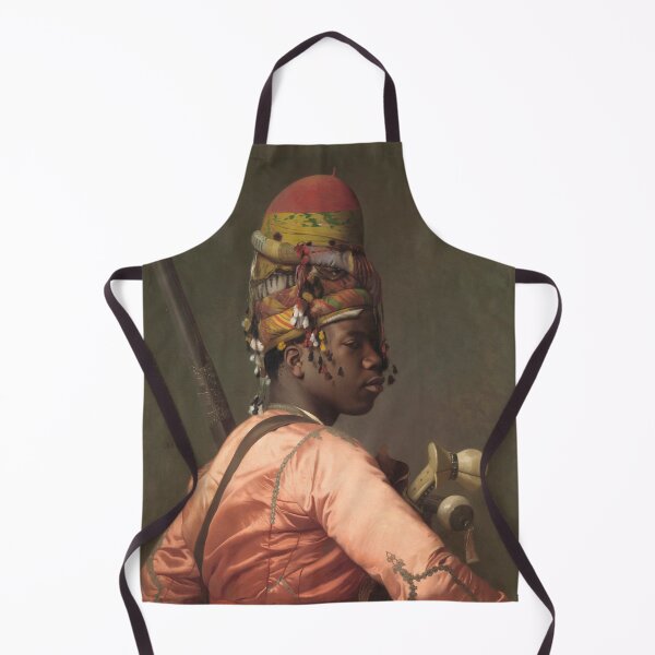 Item preview, Black Heritage African gentleman soldier with musket vintage painting designed and sold by Vintage Designs +.