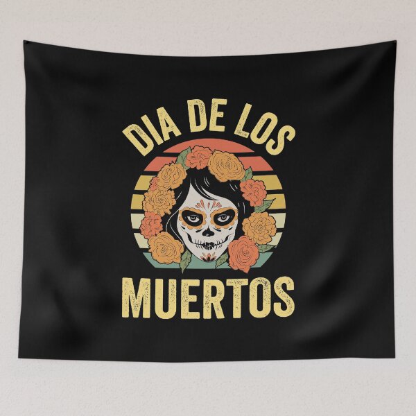 Item preview, Retro Calavera Day Of The Dead Skull Vintage Gift designed and sold by haselshirt.