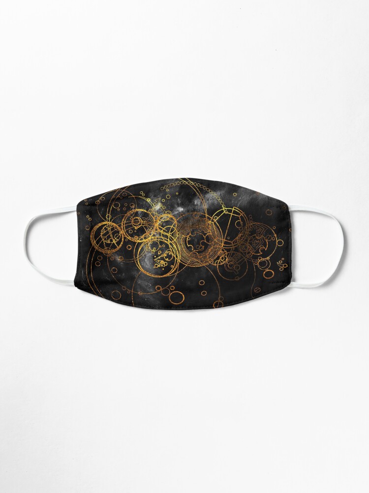 Alternate view of Time Lord Writing (black) Mask