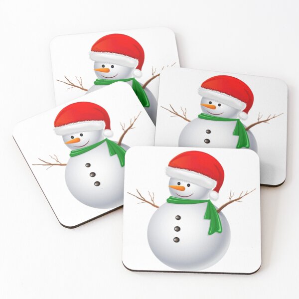Item preview, Snowman with big Santa hat designed and sold by Roisin678.
