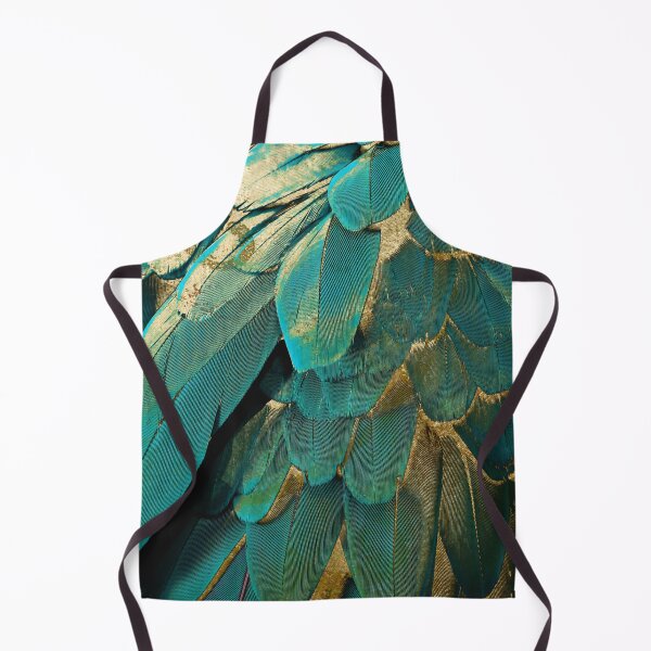 Item preview, Feather Glitter Teal and Gold designed and sold by Sasha Art Gallery.