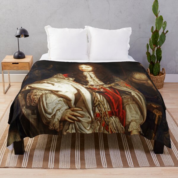 Item preview, King Charles II vintage portrait Oil Painting designed and sold by Vintage Designs +.
