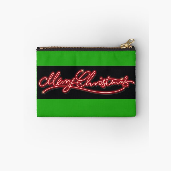 Item preview, Merry Christmas in script lettering green background designed and sold by Papermouse.