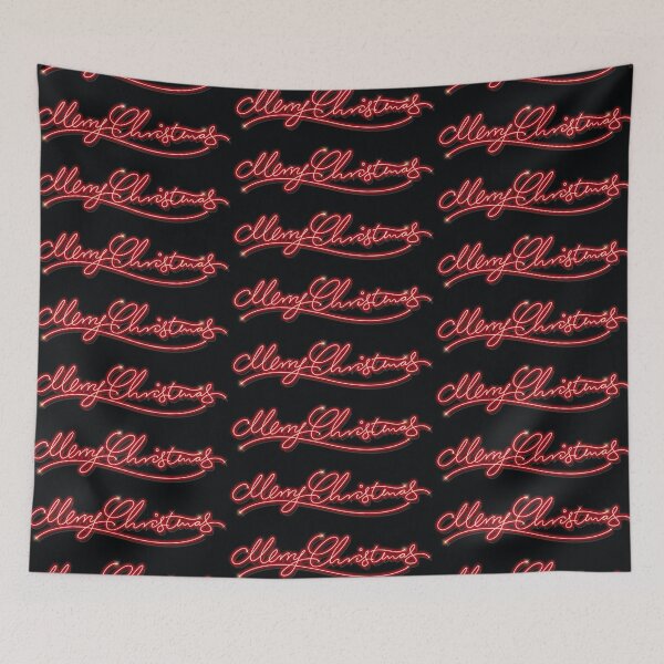 Item preview, Merry Christmas in script lettering green background designed and sold by Papermouse.