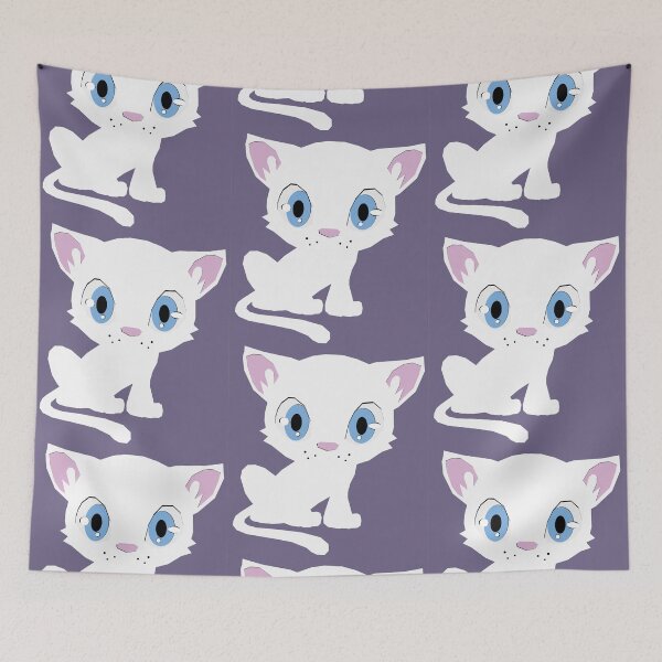 Item preview, Adorable blue-eyed white kitten cat designed and sold by RTrivella.