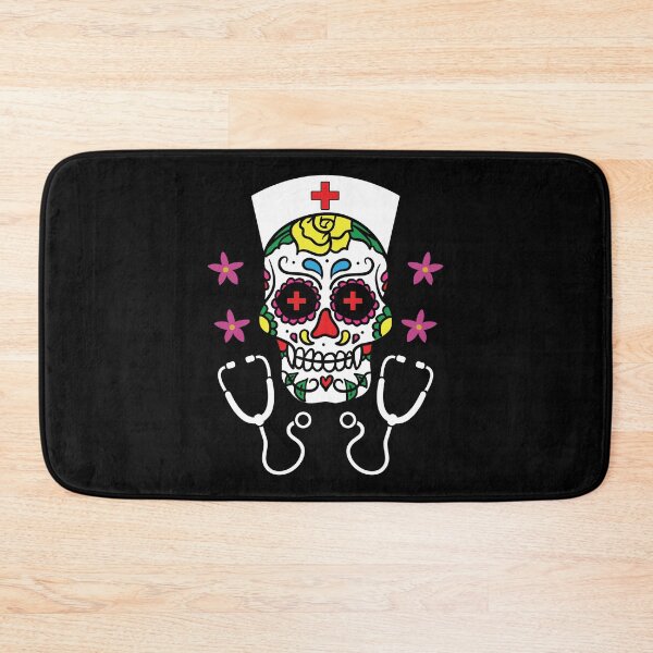Item preview, Sugar Skull Nurse Dia De Los Muertos Day Of Dead Gift designed and sold by haselshirt.