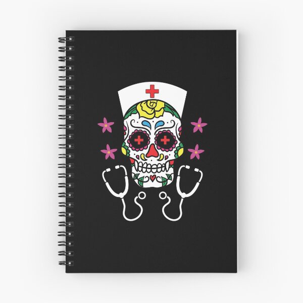Item preview, Sugar Skull Nurse Dia De Los Muertos Day Of Dead Gift designed and sold by haselshirt.