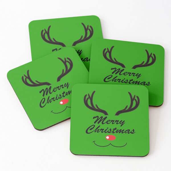 Item preview, Merry Christmas Reindeer Green designed and sold by REApparelCo.