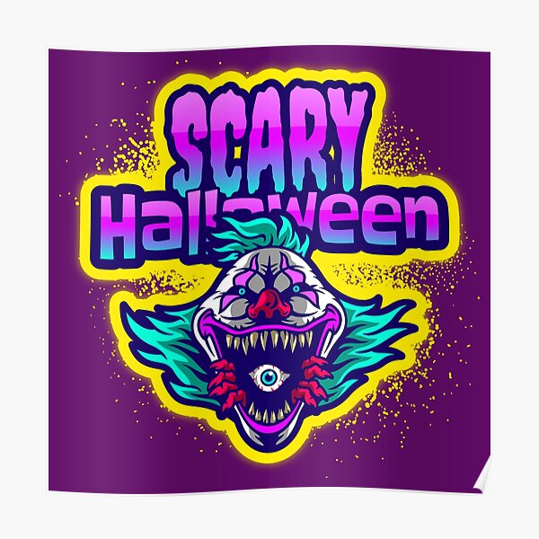 "Scary Halloween Costume" Poster for Sale by Redbubble