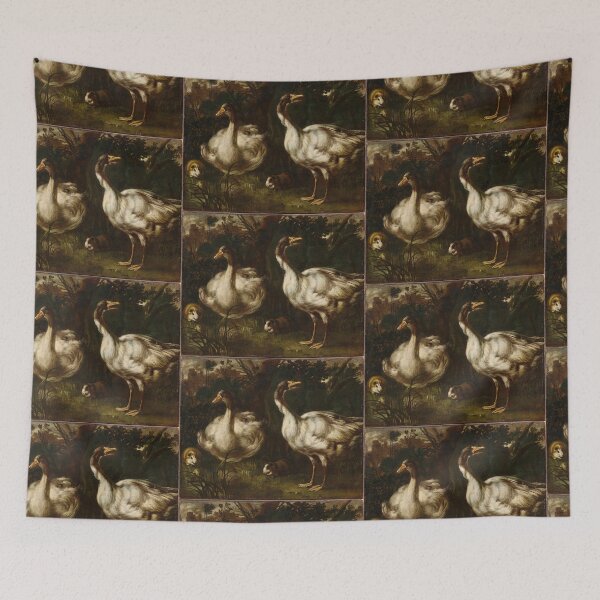 Item preview, Geese illustration artwork designed and sold by Vintage Designs +.