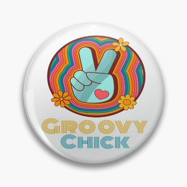 Item preview,  Groovy Chick Retro Peace Sign  designed and sold by loveoceanair.