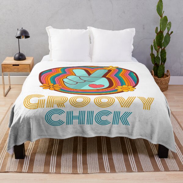 Item preview, Groovy Chick Retro Peace Sign designed and sold by loveoceanair.