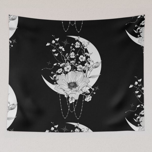 Item preview, Moon flower designed and sold by Chrystelle Hubert.