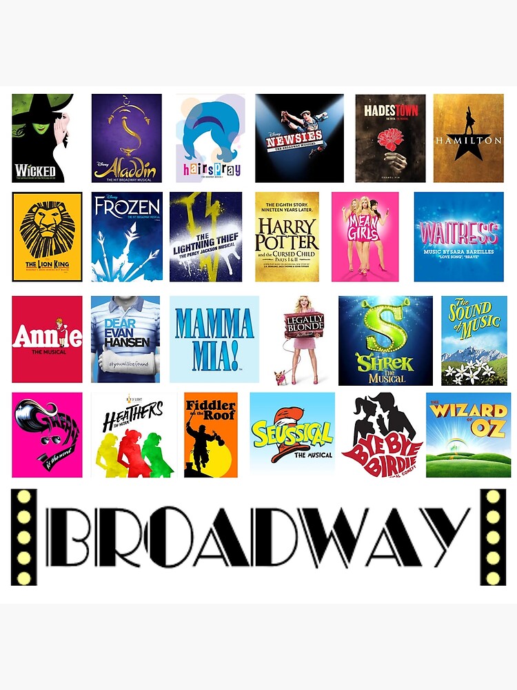 Broadway Musical Logo Premium Matte Vertical Poster sold by Samoa SKU