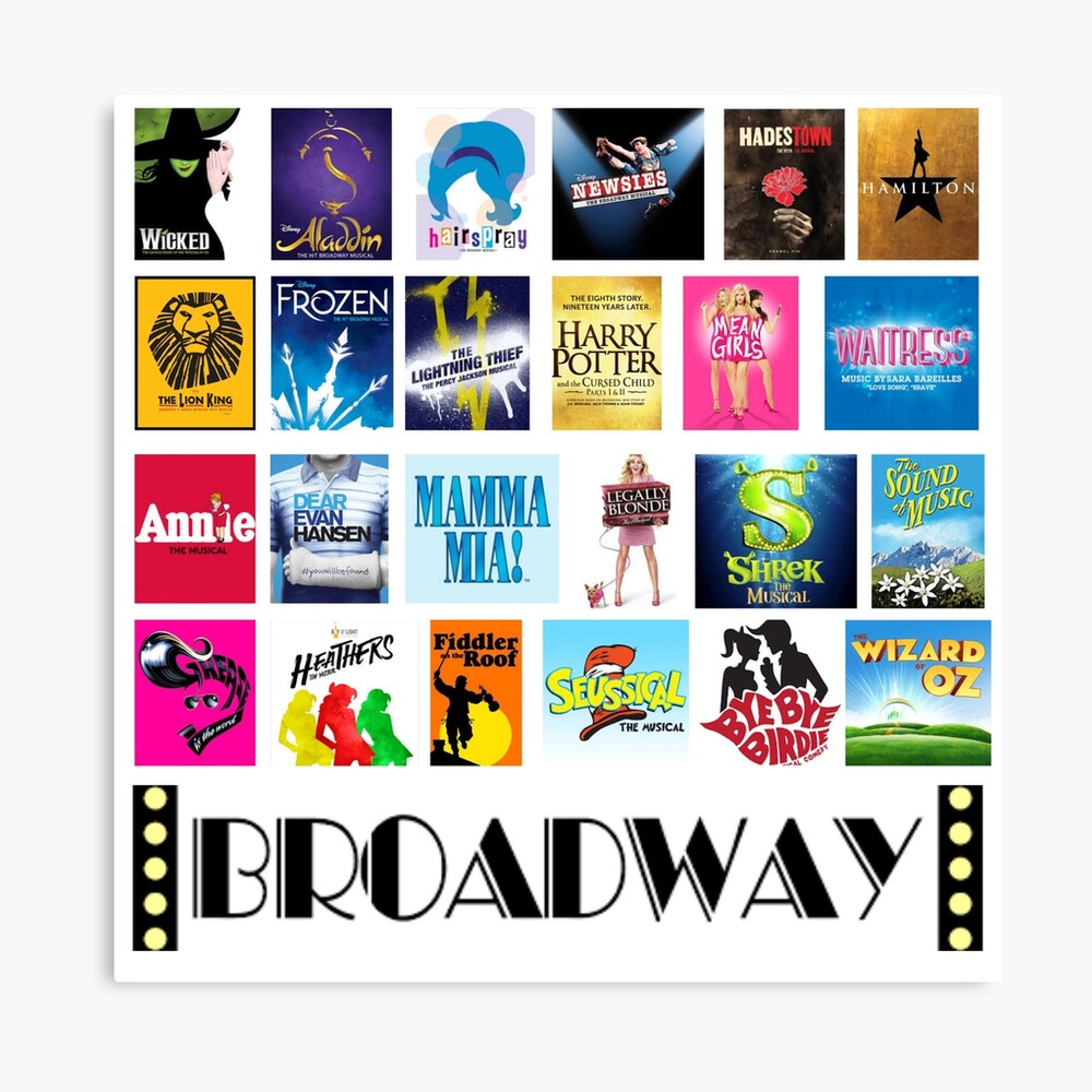Broadway Musical Logo" Poster for Sale by Max Sklar | Redbubble