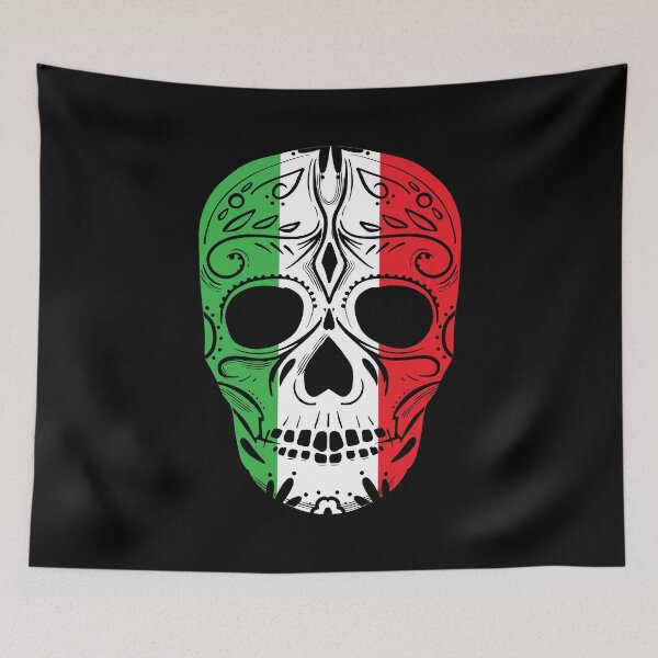 Item preview, Mexican Flag Pride Skull Day of The Dead LGBT Gift designed and sold by haselshirt.