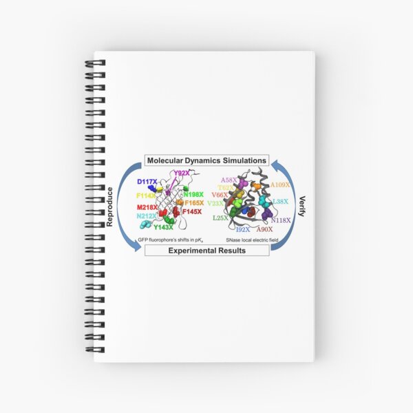 Molecular Dynamics Simulation Spiral Notebook