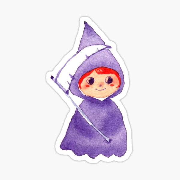 Cute Grim Reaper Sticker