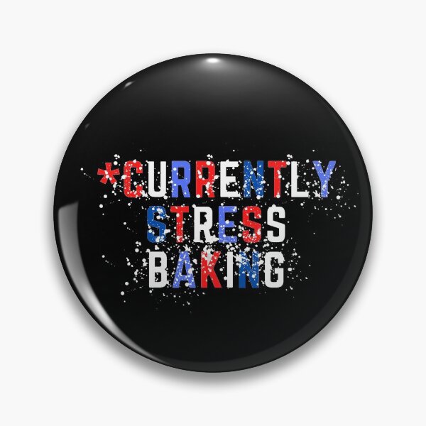 Artikelvorschau, Derzeit Stress Baking Distressed Look Red White Blues Text entworfen und verkauft von Rabbitti.