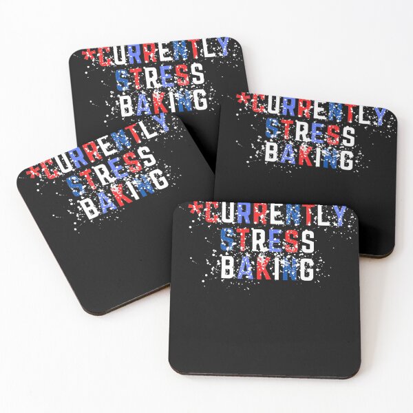 Item preview, Currently Stress Baking distressed look Red White Blues text designed and sold by Rabbitti.