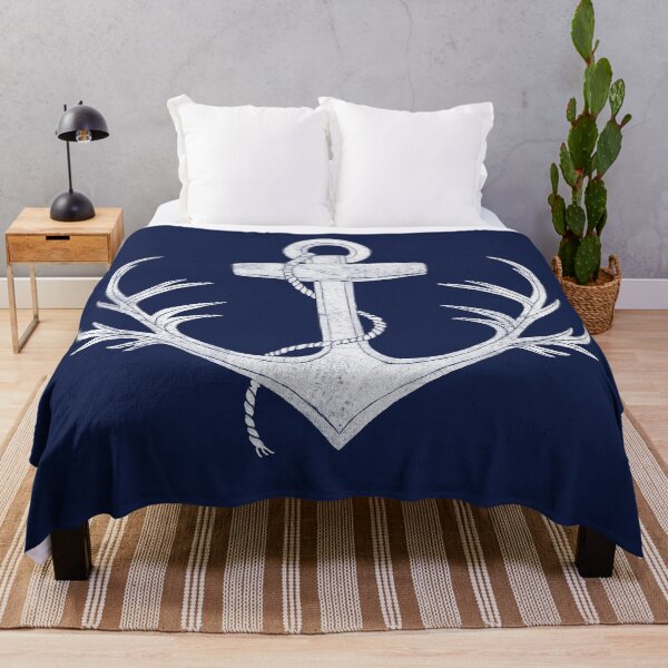 Item preview, Antlered Anchor - White designed and sold by opifan.