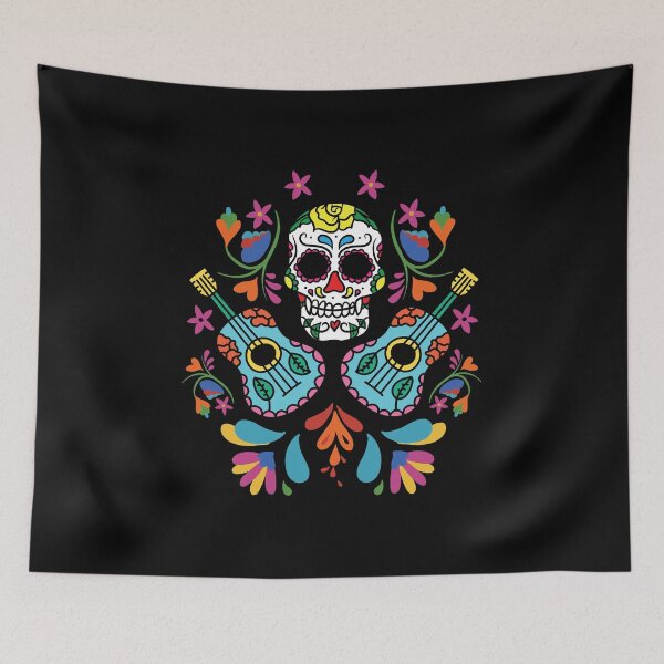 Item preview, Colorful Calavera Guitars Day of The Dead Guitarist Gift designed and sold by haselshirt.