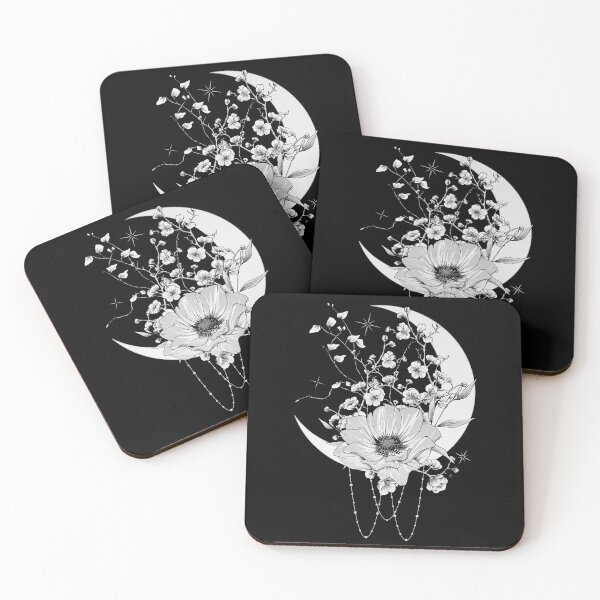 Item preview, Moon flower designed and sold by Chrystelle Hubert.