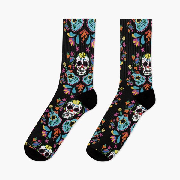 Item preview, Colorful Calavera Guitars Day of The Dead Guitarist Gift designed and sold by haselshirt.