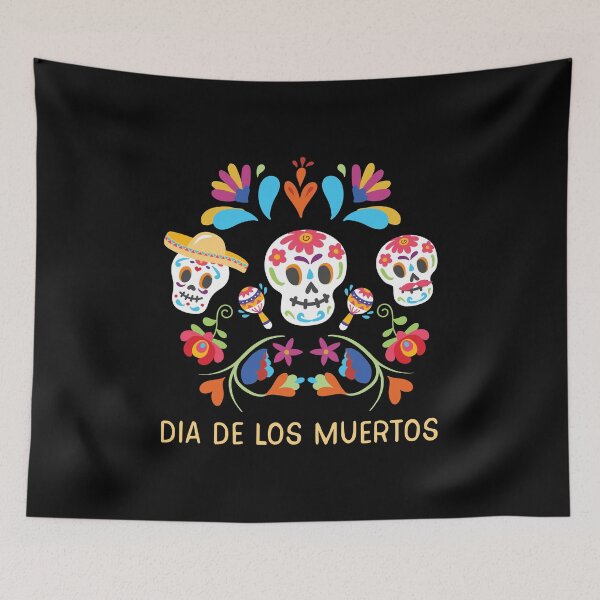 Item preview, Calavera Day of The Dead Sugar Skull Colorful Gift designed and sold by haselshirt.