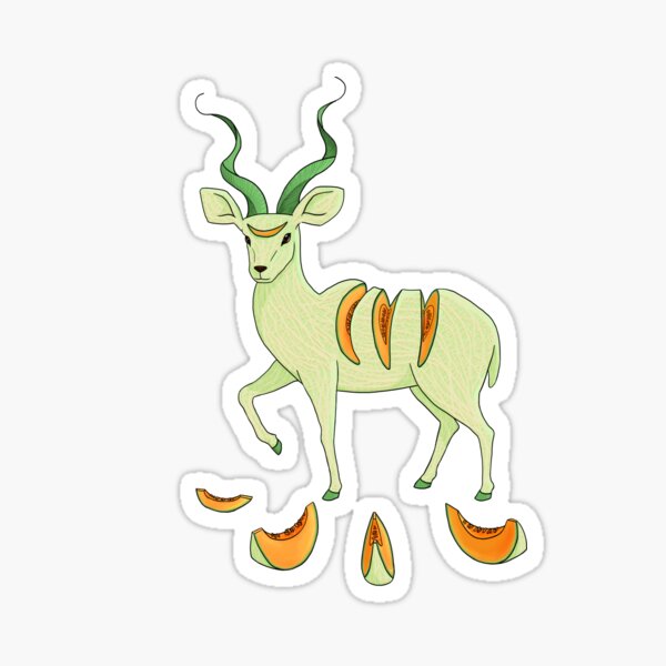 Cantaloupe Antelope Sticker