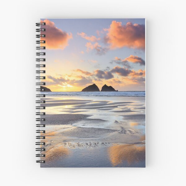 Item preview, Reflections of sunset (Holywell Bay) designed and sold by bitm2007.