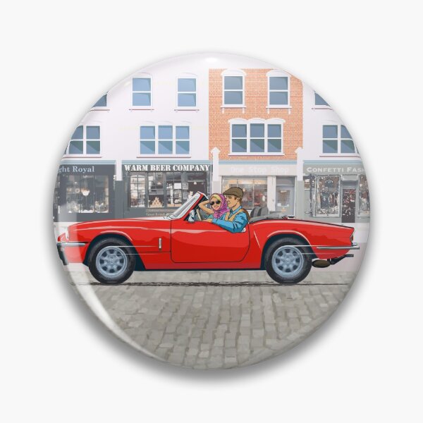 Pimento Red coloured Triumph Spitfire 1500 with Minilite style wheels Pin