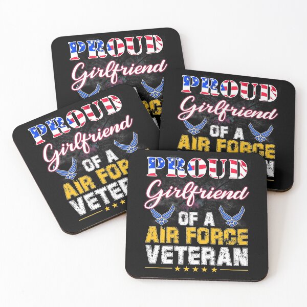 Item preview,  Proud Girlfriend Of A Air Force Veteran American Flag Military designed and sold by BruceFaulkner.