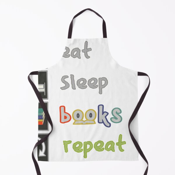 Item preview, Eat Sleep Books Repeat white designed and sold by ViewerEqualsPhoton.