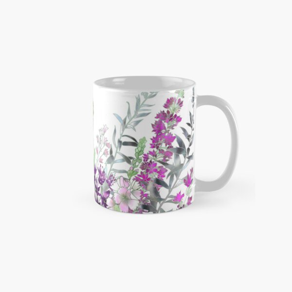 Pink Flower Garden - Sidalcea, Alliums & Purple Loosestrife Classic Mug