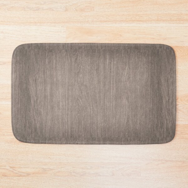 Dark Brown Wood Bath Mat by NewburyBoutique