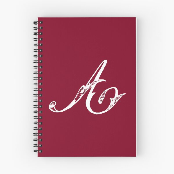 Item preview, Vintage Stylish White Burgundy Red Monogram A designed and sold by Vintage-TM.