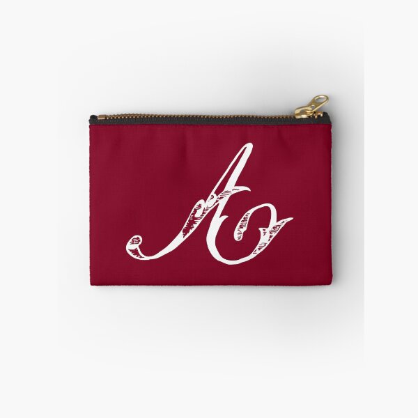 Item preview, Vintage Stylish White Burgundy Red Monogram A designed and sold by Vintage-TM.