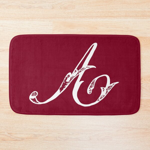 Item preview, Vintage Stylish White Burgundy Red Monogram A designed and sold by Vintage-TM.