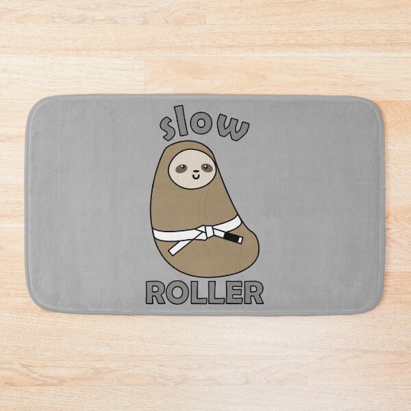 Item preview, BJJ Slow Roller - White Belt Sloth - Grey designed and sold by AJ-DesignCo.