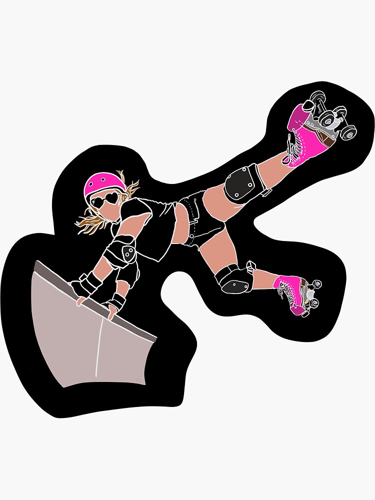 "Skate Like a Girl" Sticker for Sale by moartplease Redbubble