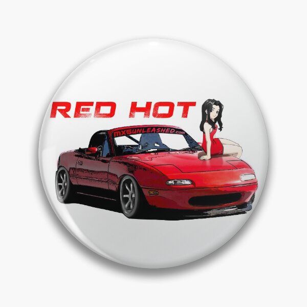 Item preview, Red Miata MX-5 with anime girl  designed and sold by CoolCarVideos.