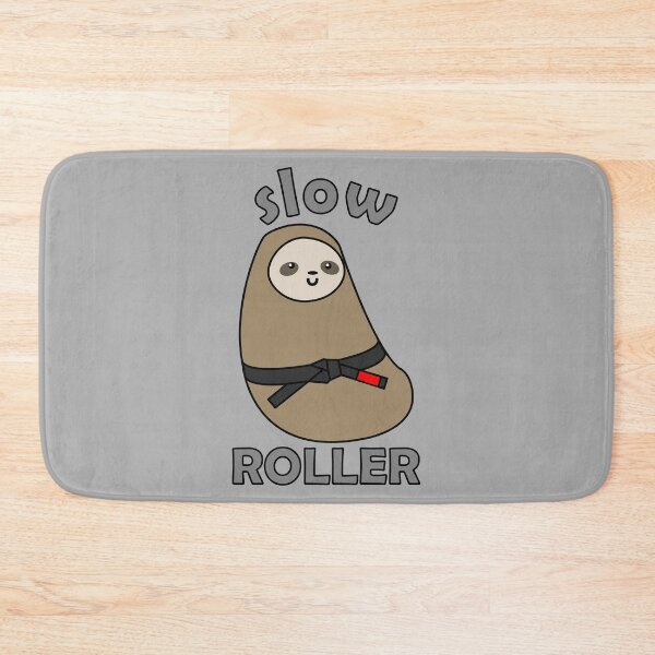 Item preview, BJJ Slow Roller - Black Belt Sloth - Grey designed and sold by AJ-DesignCo.